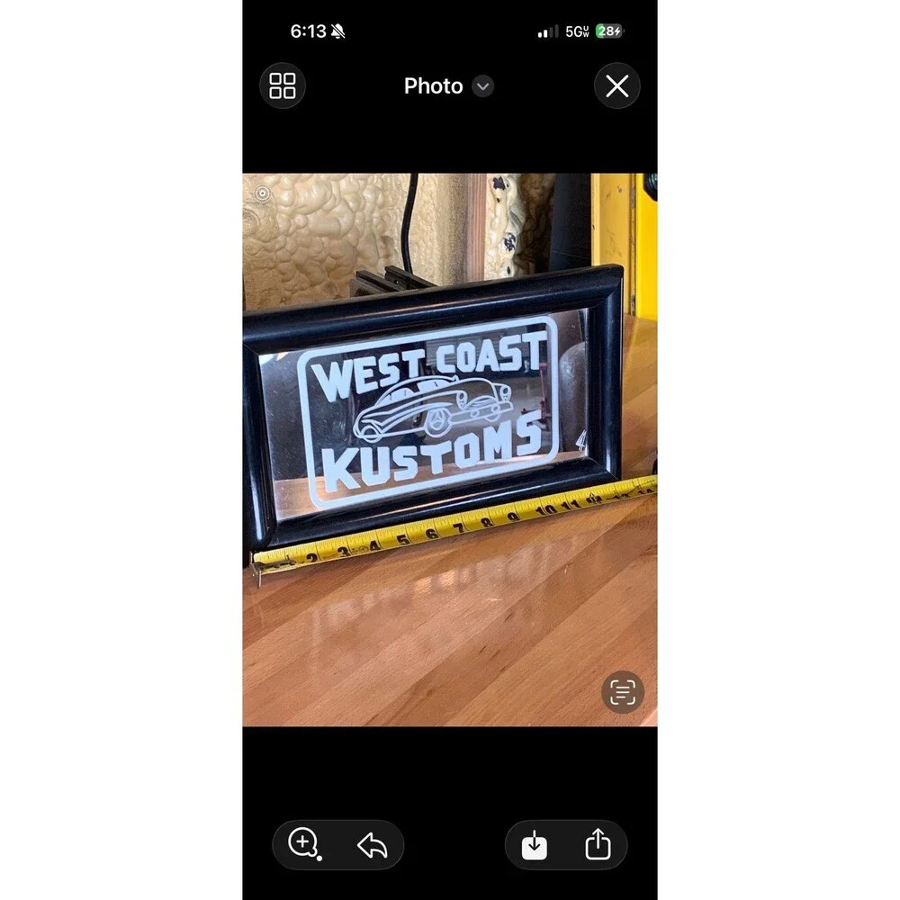 West Coast Kustoms Etched Mirror – 5/88 gce